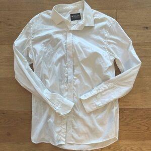 Men’s white button down shirt - size large